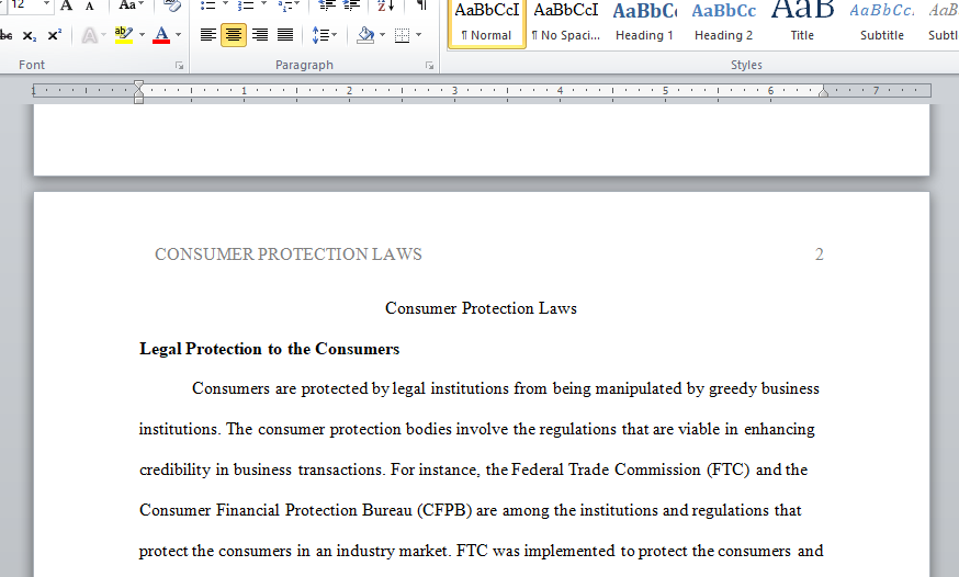 consumer protection laws