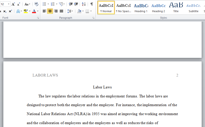 labour laws