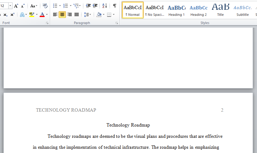 technology roadmap